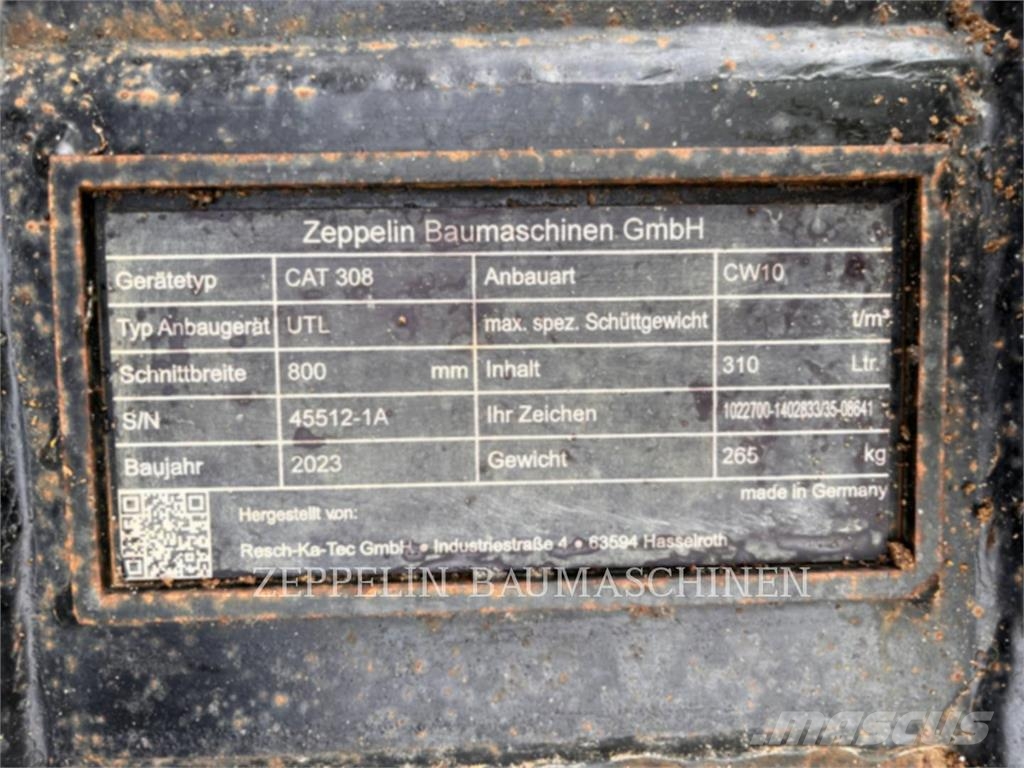 CAT 308-07A Vikšriniai ekskavatoriai