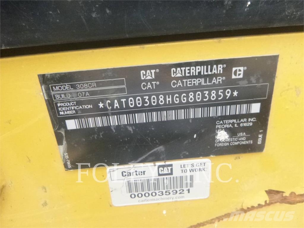 CAT 308-07CR Bandgrävare