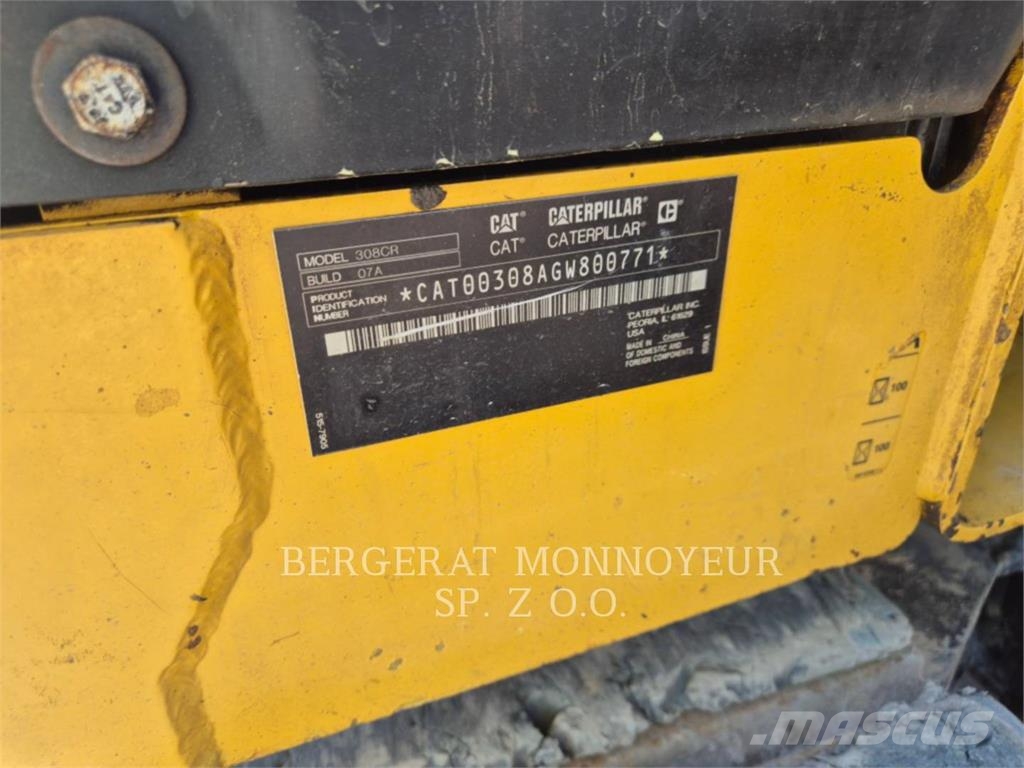 CAT 308-07CR حفارات زحافة
