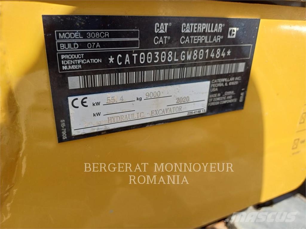 CAT 308-07CR Rupsgraafmachines