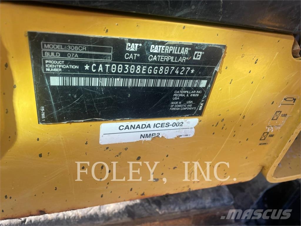 CAT 308-07CR Gravemaskiner på larvebånd