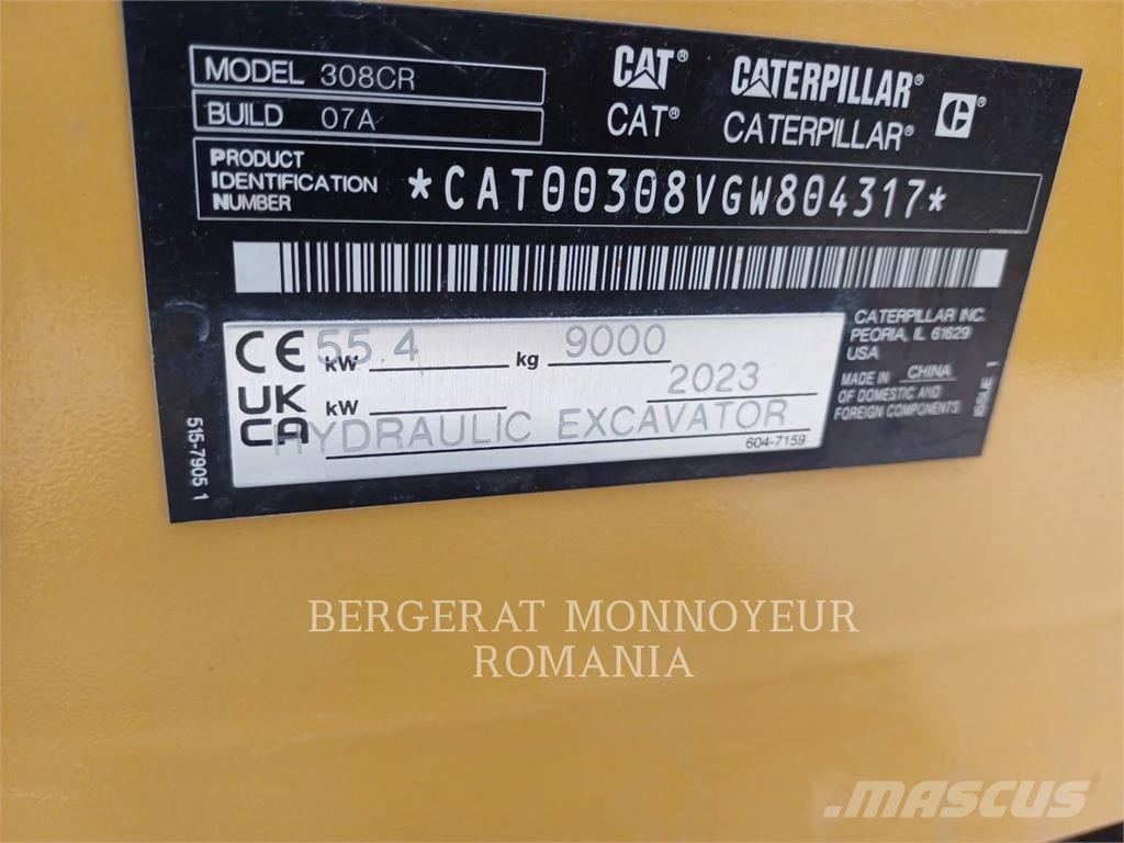 CAT 308-07CR Bageri gusjeničari