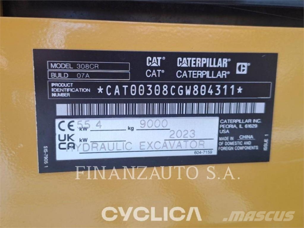 CAT 308 CR Bageri guseničari