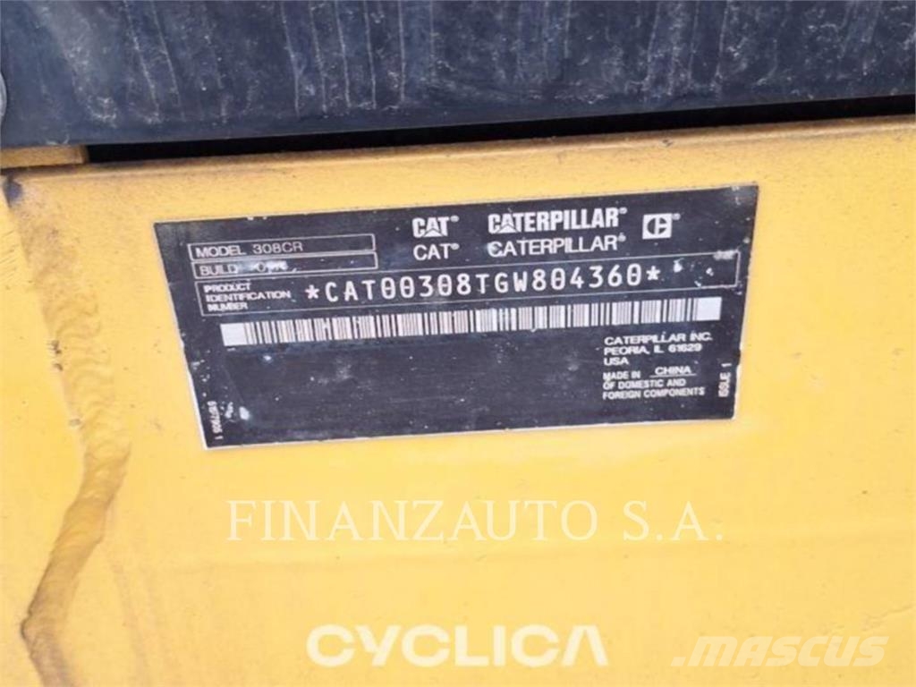 CAT 308 CR Верижен екскаватор
