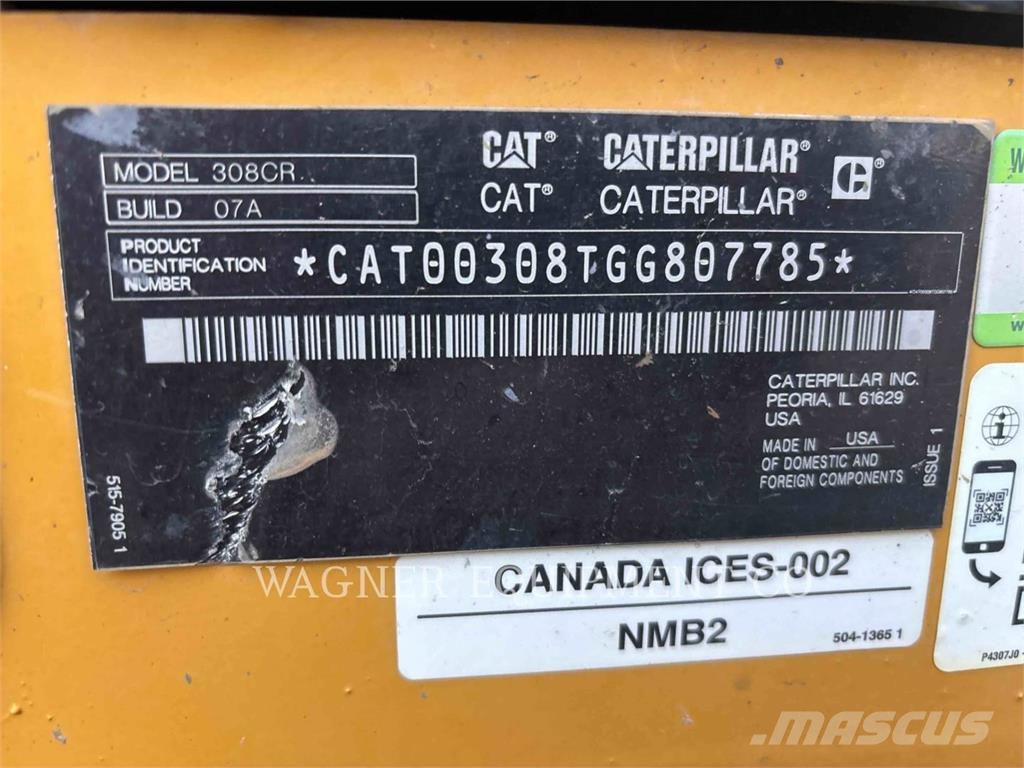 CAT 30807CR Gravemaskiner på larvebånd