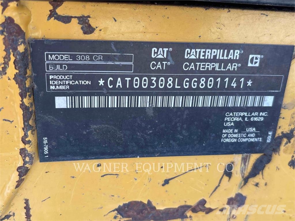 CAT 308CR Roomikekskavaatorid
