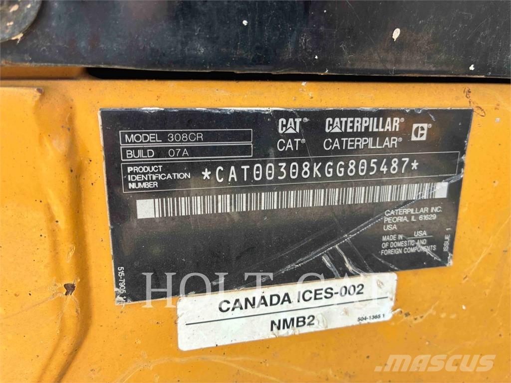 CAT 308CR SBX Escavatori cingolati