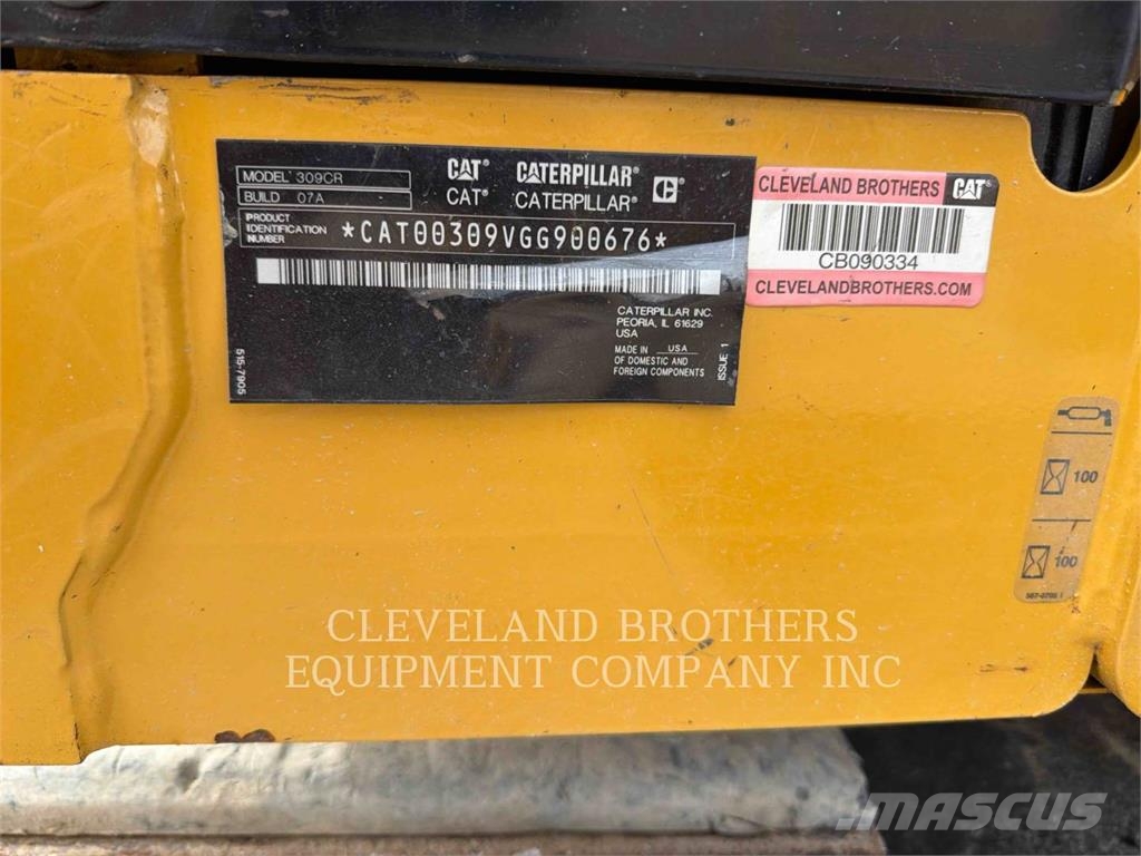 CAT 309-07CR Gravemaskiner på larvebånd