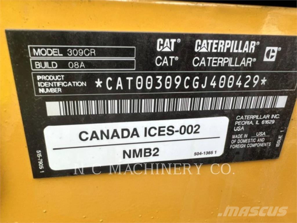CAT 309 DCA16 Escavatori cingolati