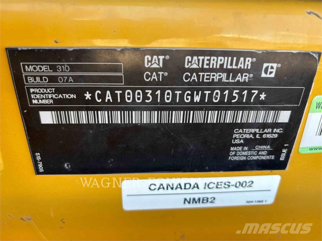 CAT 310 Paletli ekskavatörler