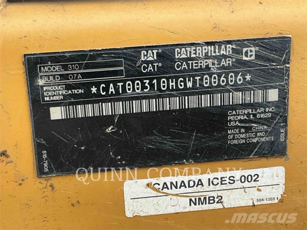 CAT 310 Beltegraver