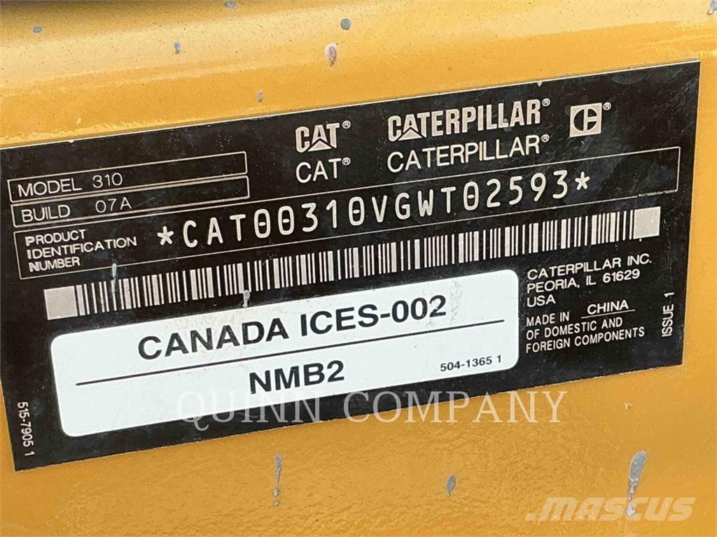 CAT 310 Lánctalpas kotrók