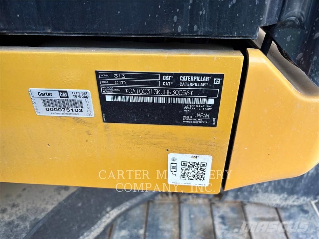 CAT 313-07 履帶式 挖土機/掘鑿機/挖掘機