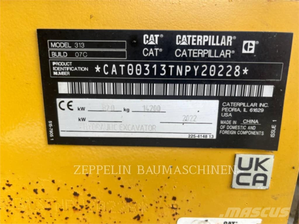 CAT 313-07A Beltegraver