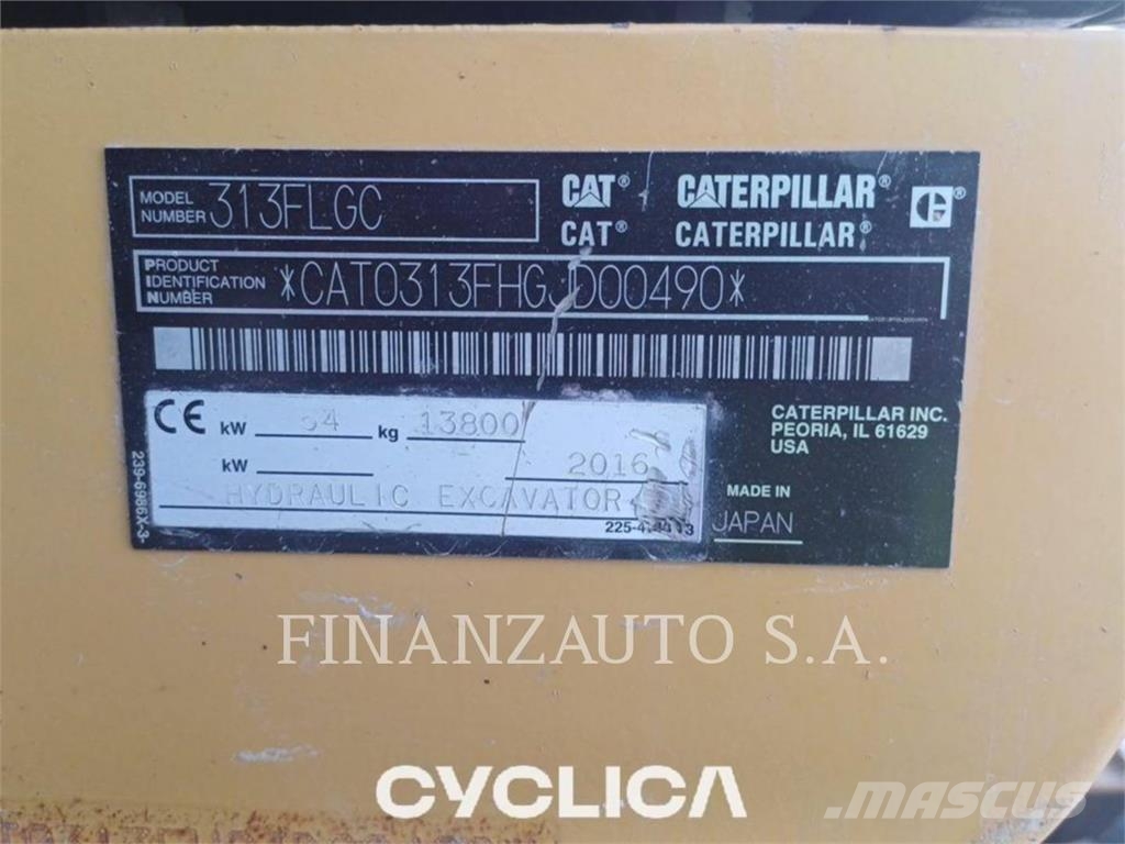 CAT 313F GC Excavadoras de cadenas
