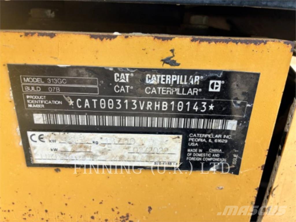 CAT 313GC Escavadoras de rastos