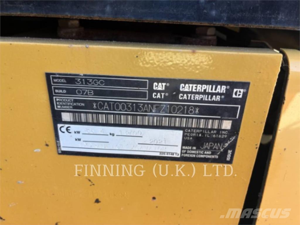 CAT 313GC Pásová rýpadla