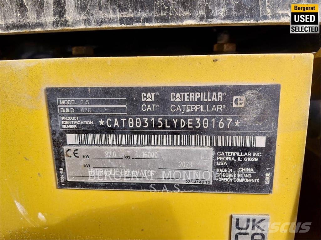 CAT 315 Pelle sur chenilles