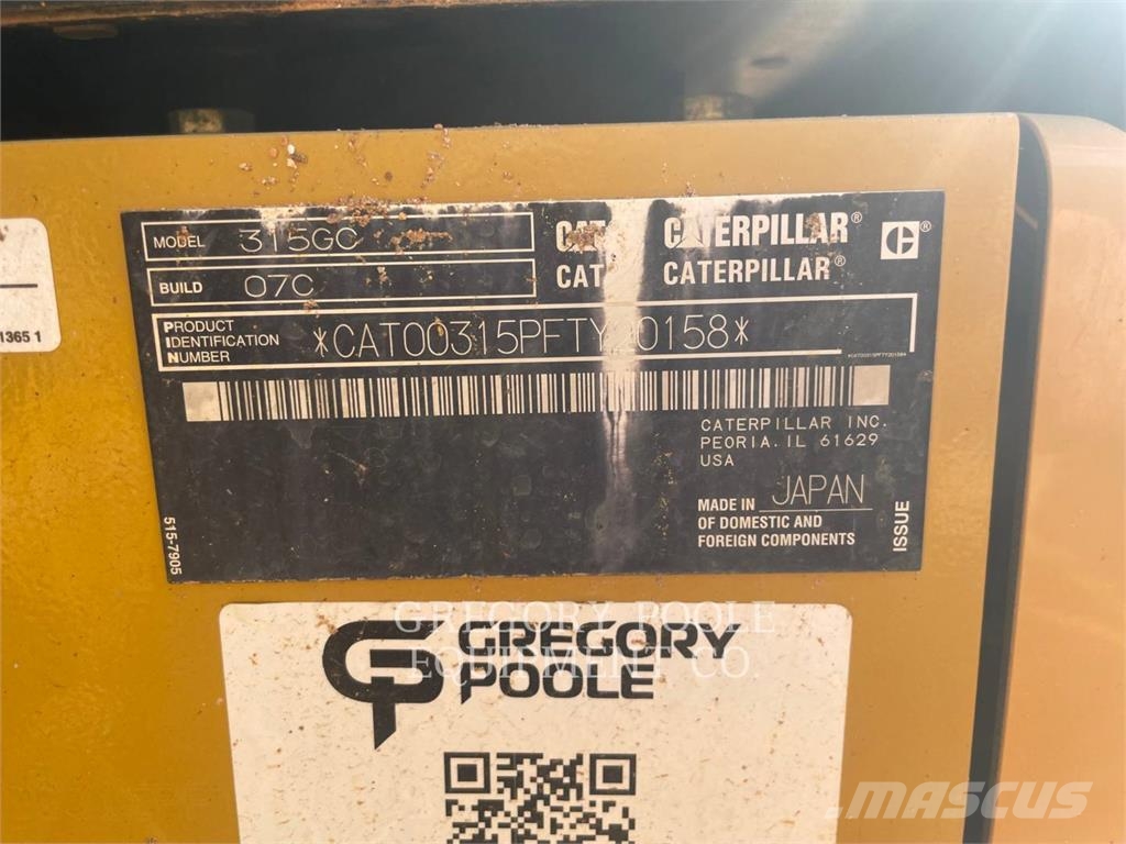 CAT 315-07GC حفارات زحافة