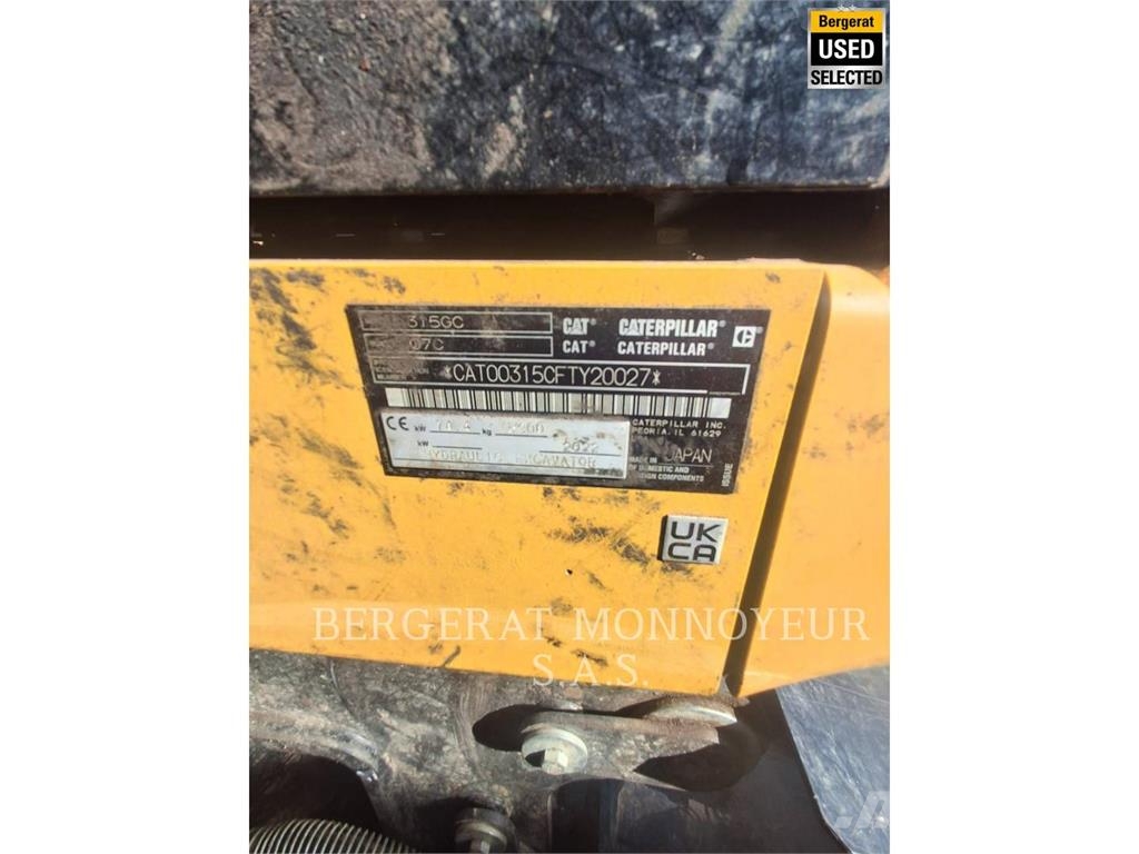 CAT 315 GC Pelle sur chenilles