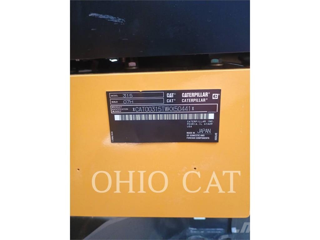 CAT 315 TCS Beltegraver