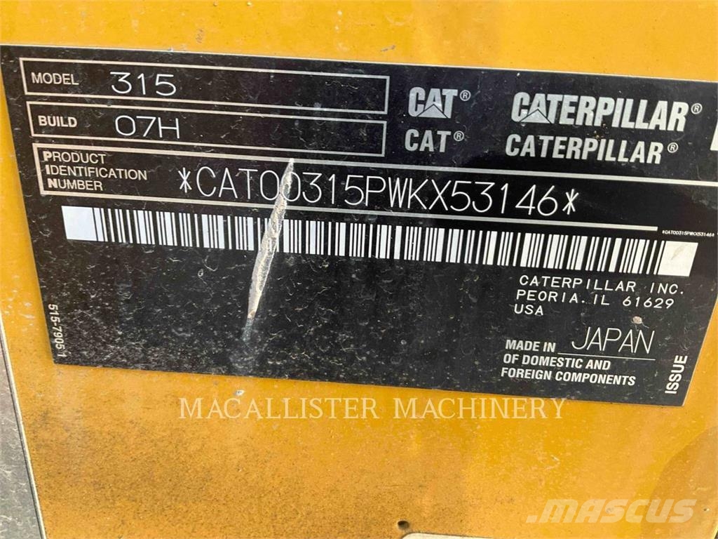 CAT 31507 Bagri goseničarji