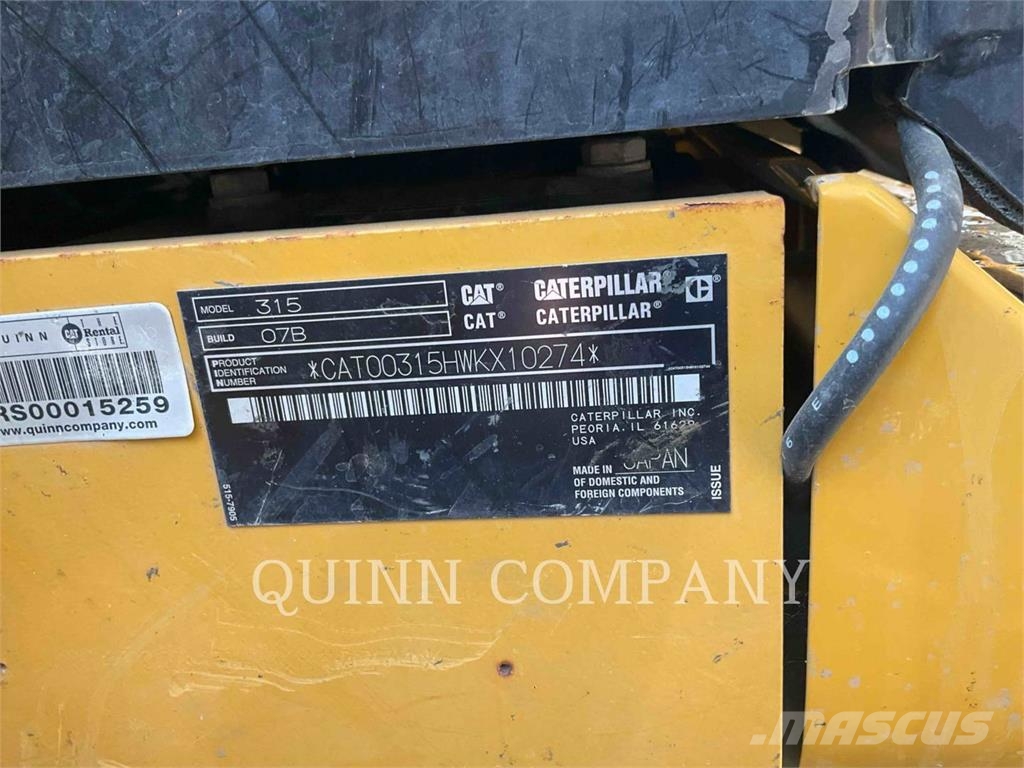 CAT 31507 حفارات زحافة