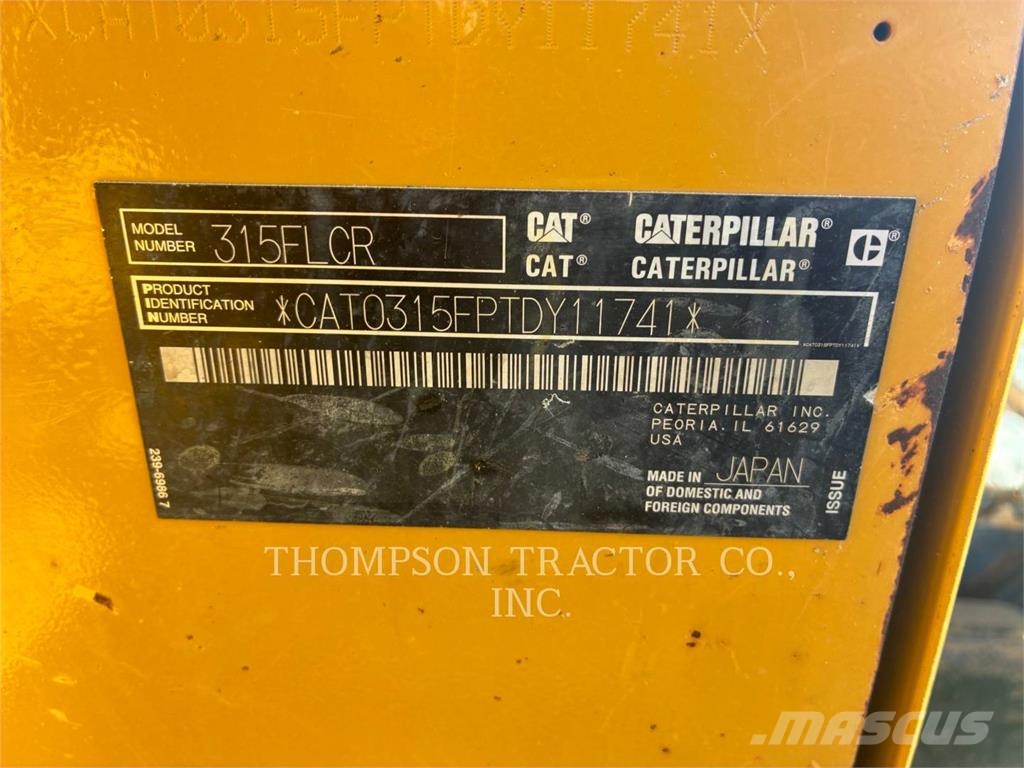CAT 315FLCR Kāpurķēžu ekskavatori