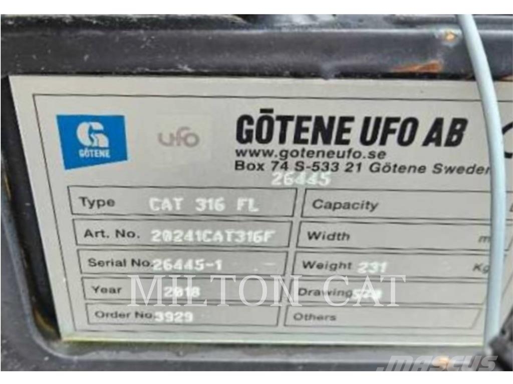 CAT 316-317 S70 COUPLER クイックヒッチ