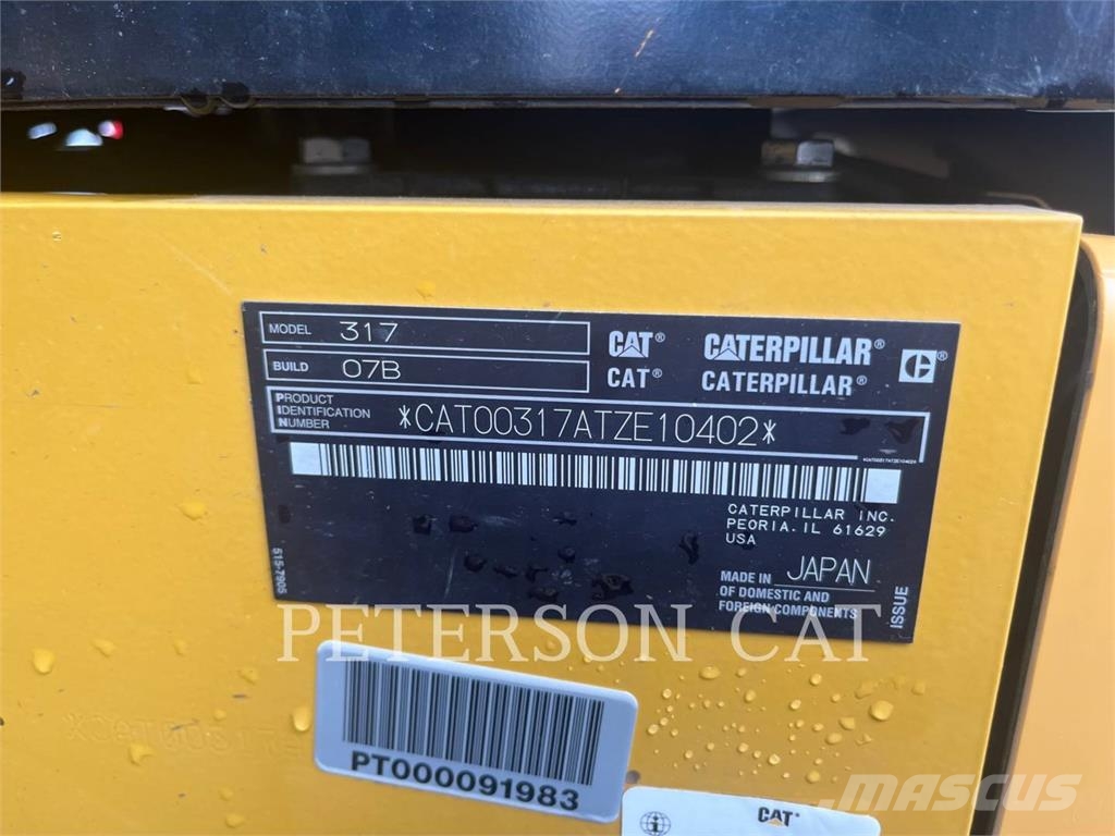 CAT 317 Pelle sur chenilles