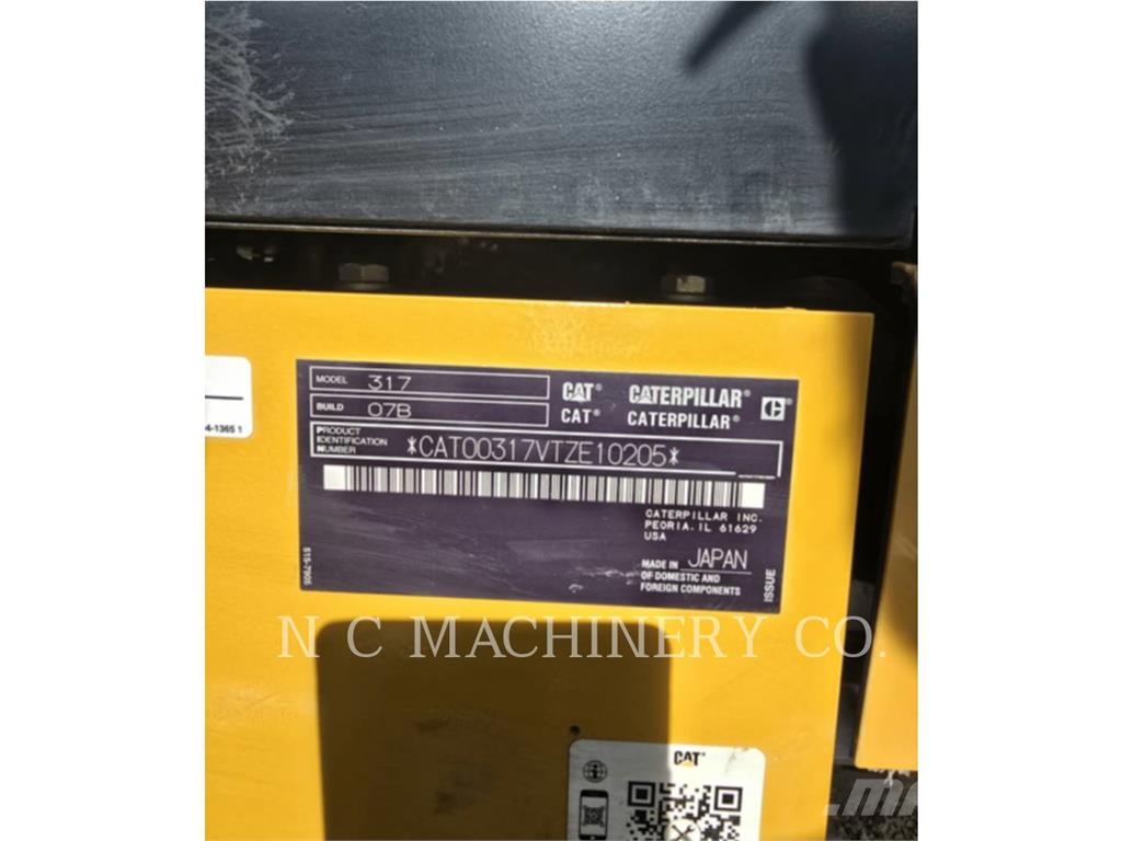 CAT 317 Pelle sur chenilles