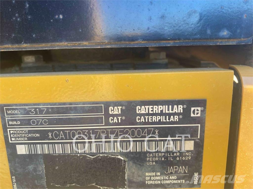 CAT 317 DCA1C 大型油圧ショベル12t以上（パワーショベル・ユンボ）