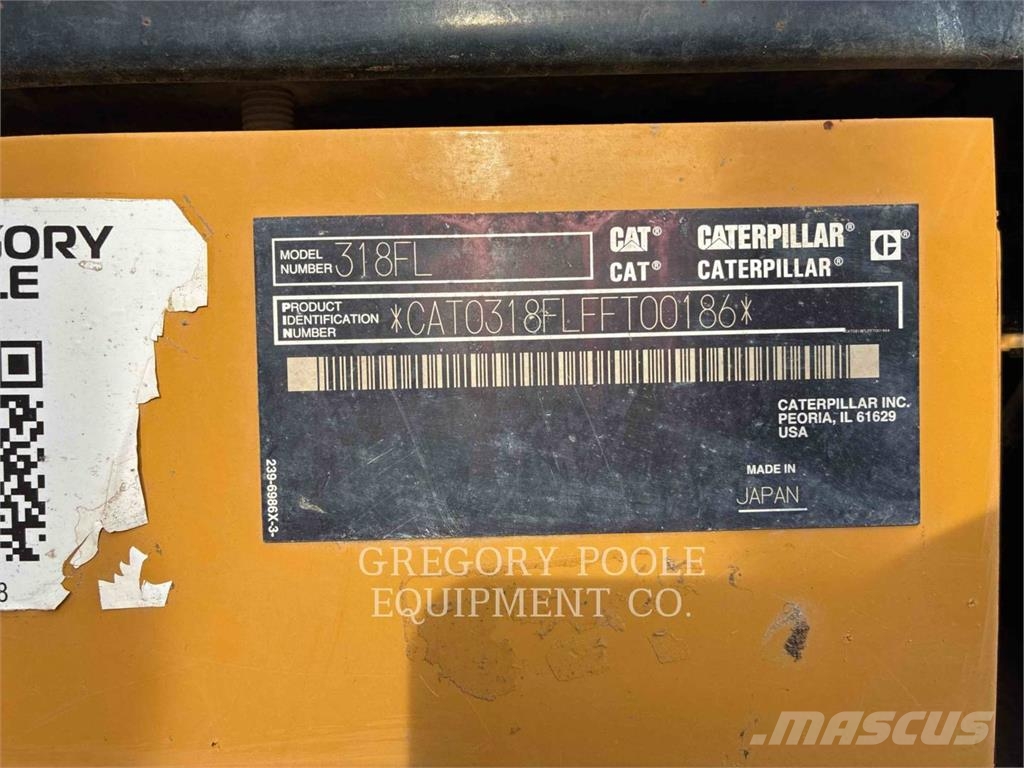 CAT 318FL Bandgrävare