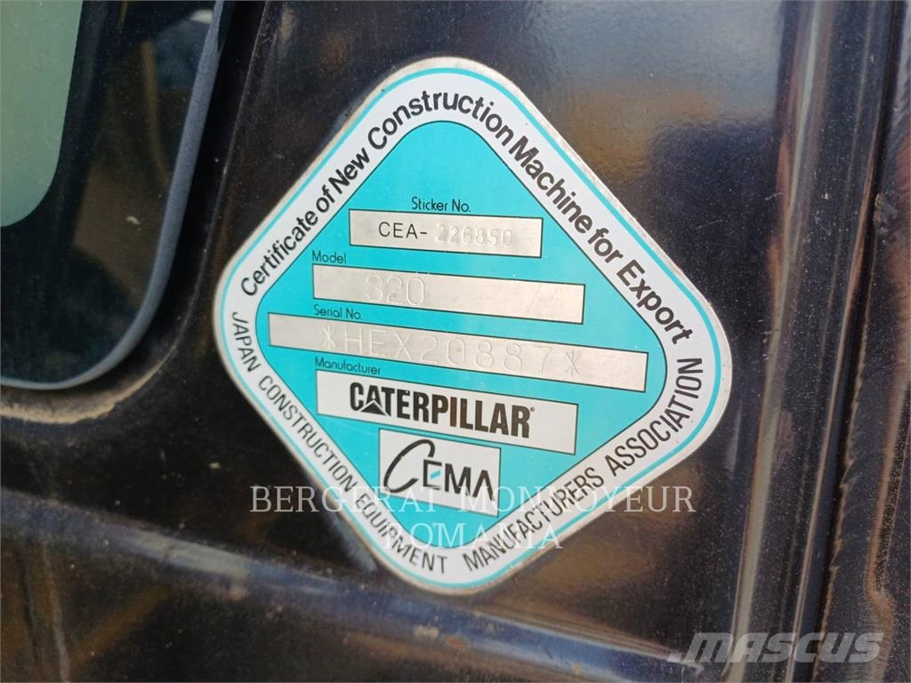 CAT 320-07 Vikšriniai ekskavatoriai