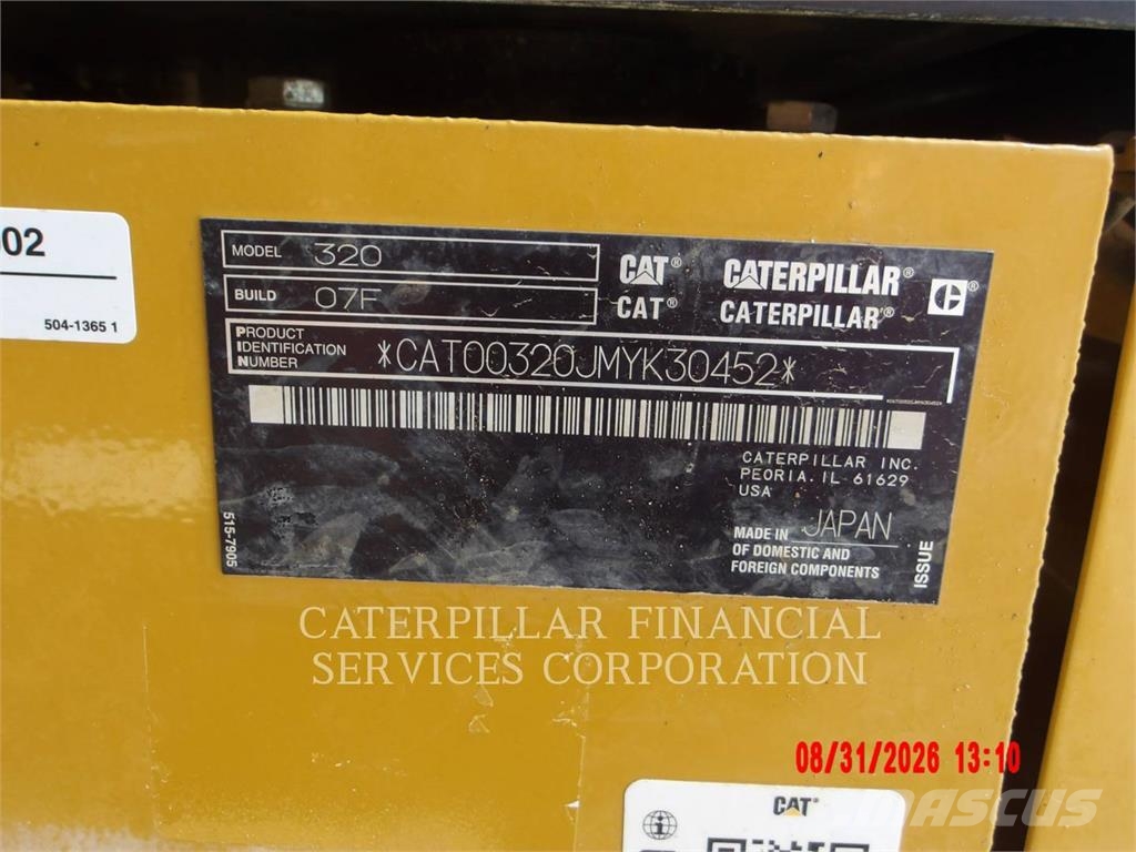 CAT 320-07 Bagri goseničarji