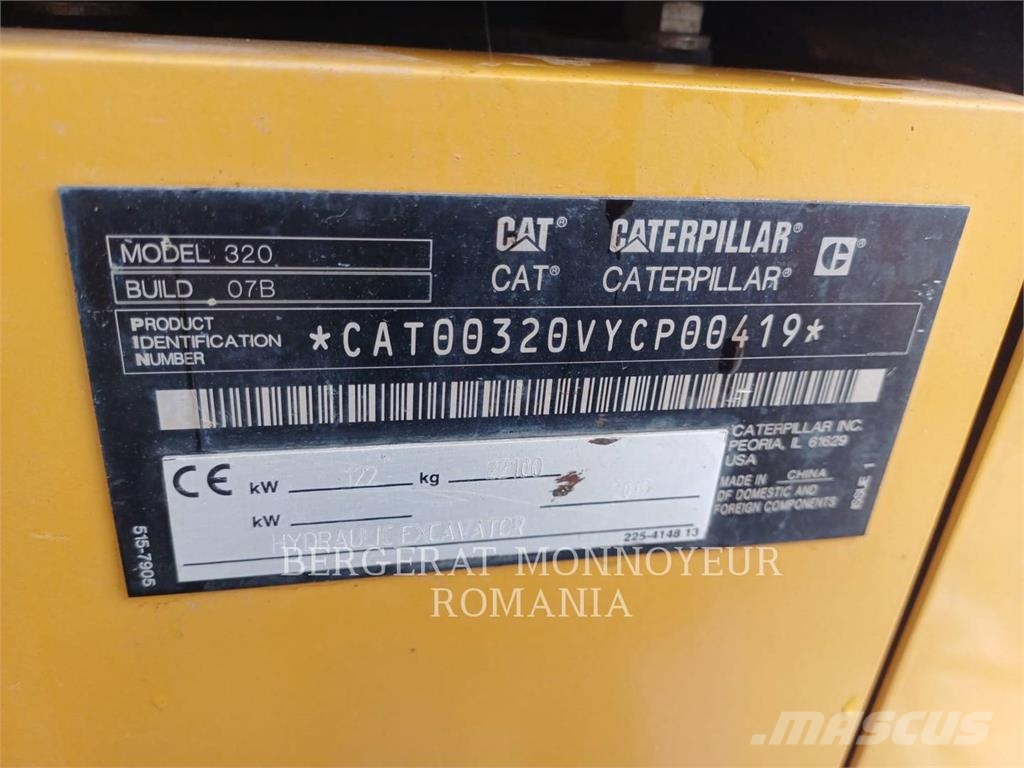 CAT 320-07 Rupsgraafmachines