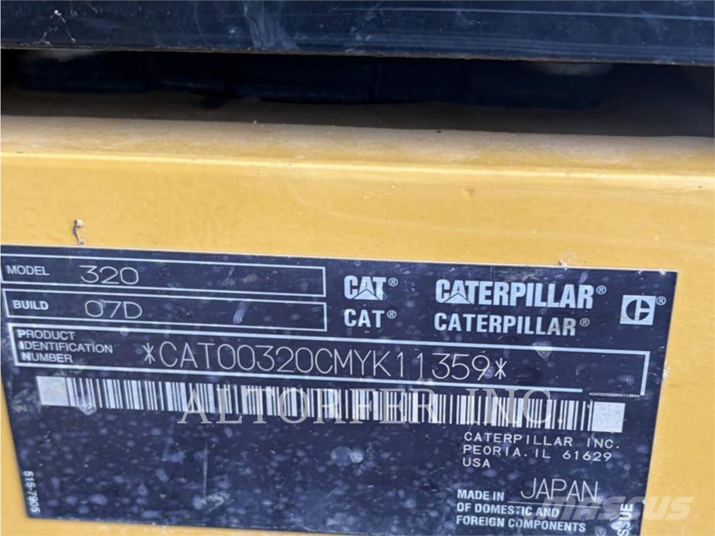 CAT 320-07 Beltegraver