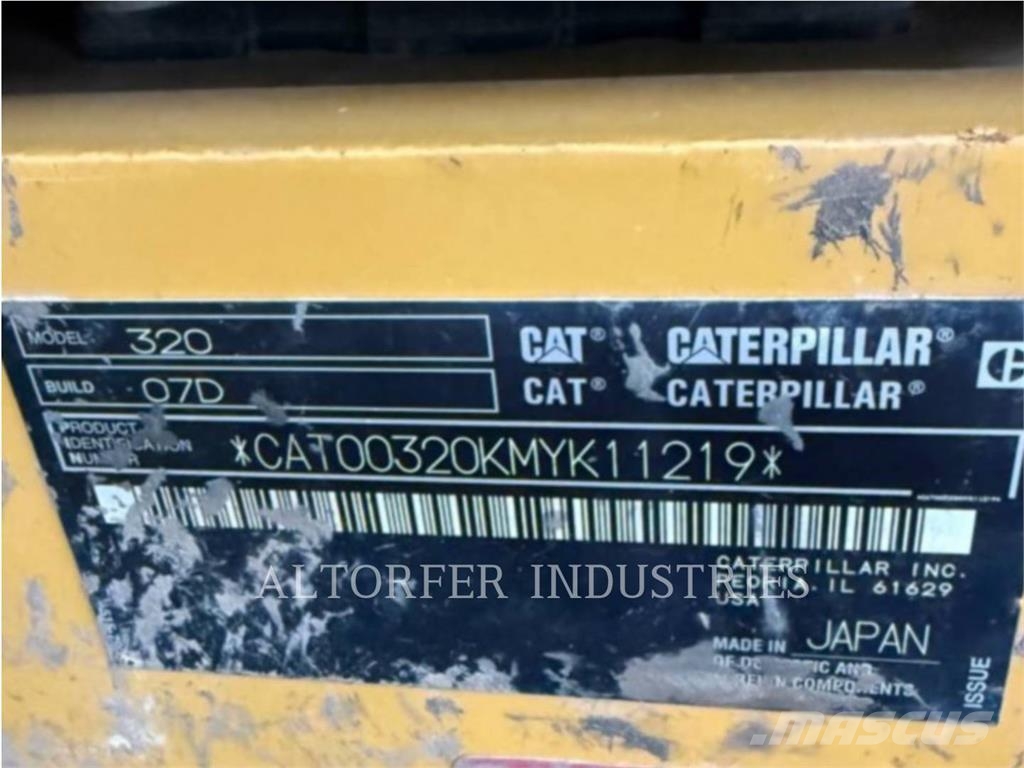 CAT 320-07 Kāpurķēžu ekskavatori