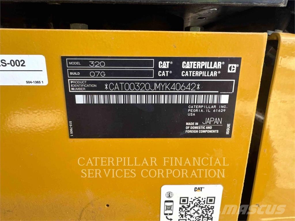 CAT 320-07F Pásová rýpadla