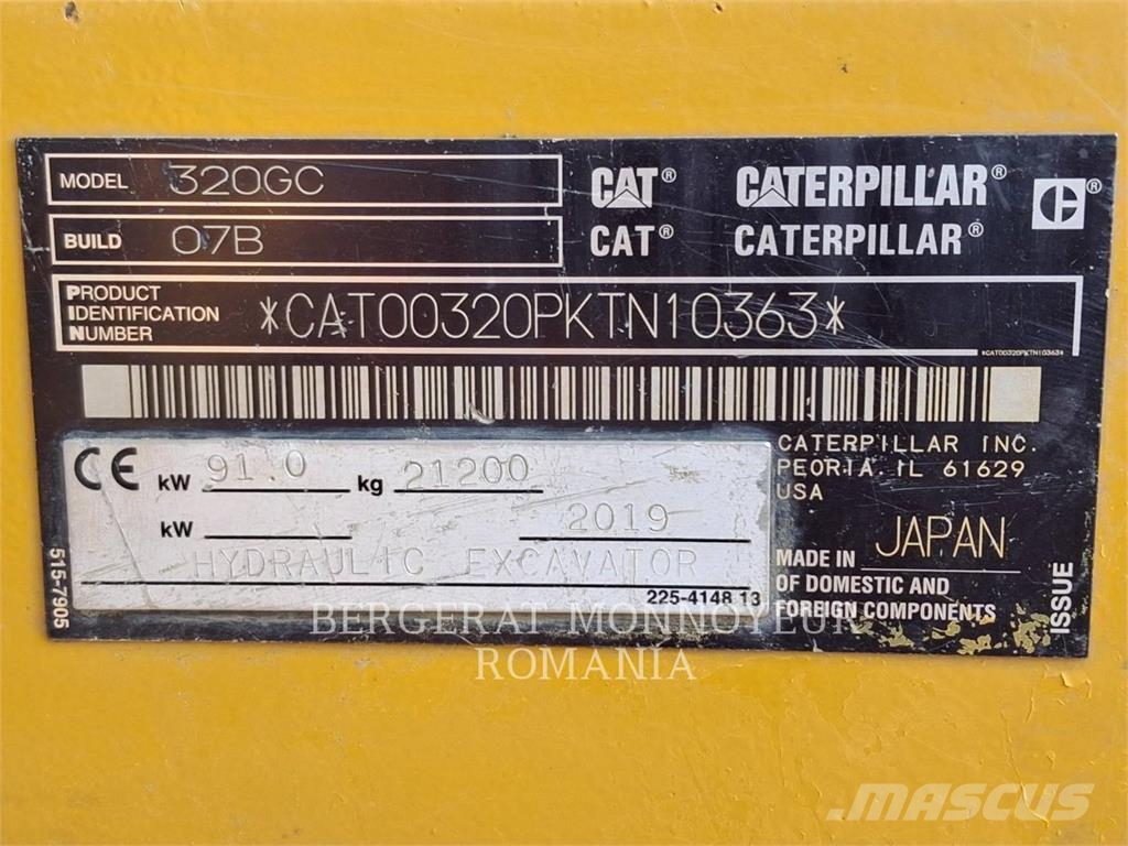 CAT 320-07GC Bageri guseničari