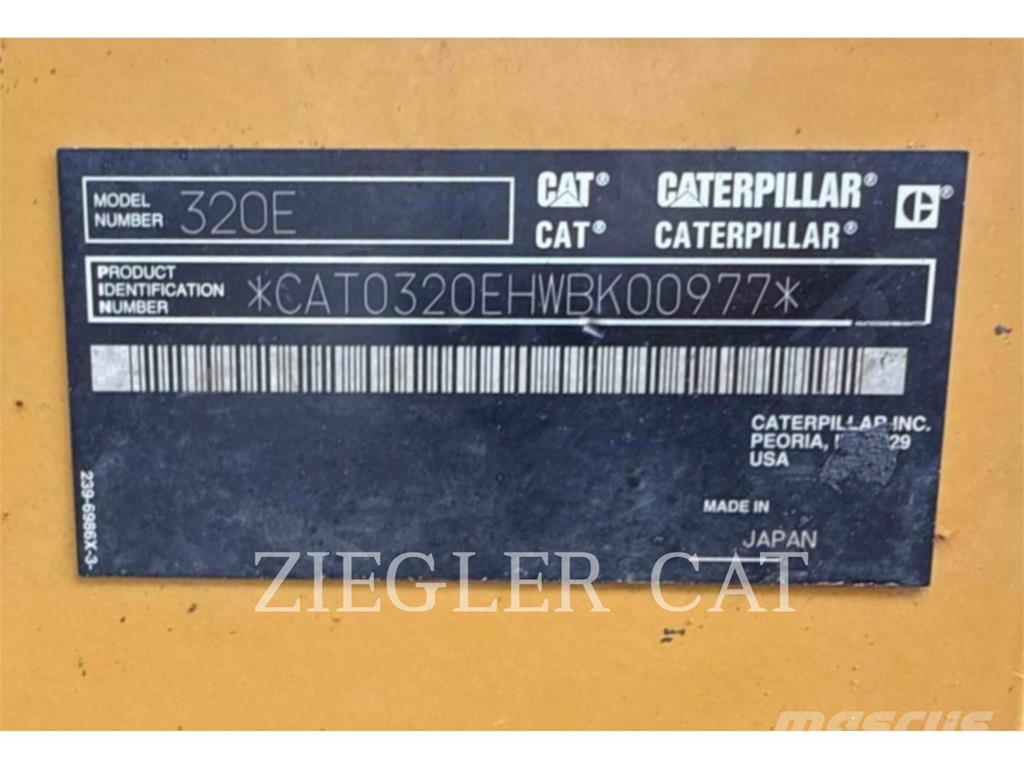 CAT 320EL Crawler excavators