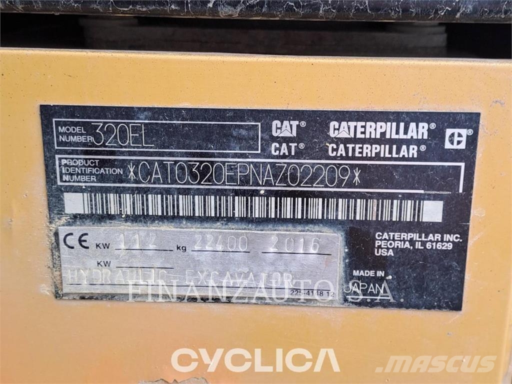 CAT 320EL IHC LANE 1 Escavatori cingolati