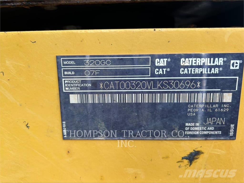 CAT 320GC Escavadeiras de esteiras