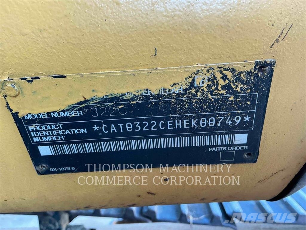 CAT 322CL Kāpurķēžu ekskavatori