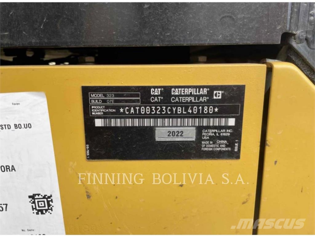 CAT 323-07 Vikšriniai ekskavatoriai