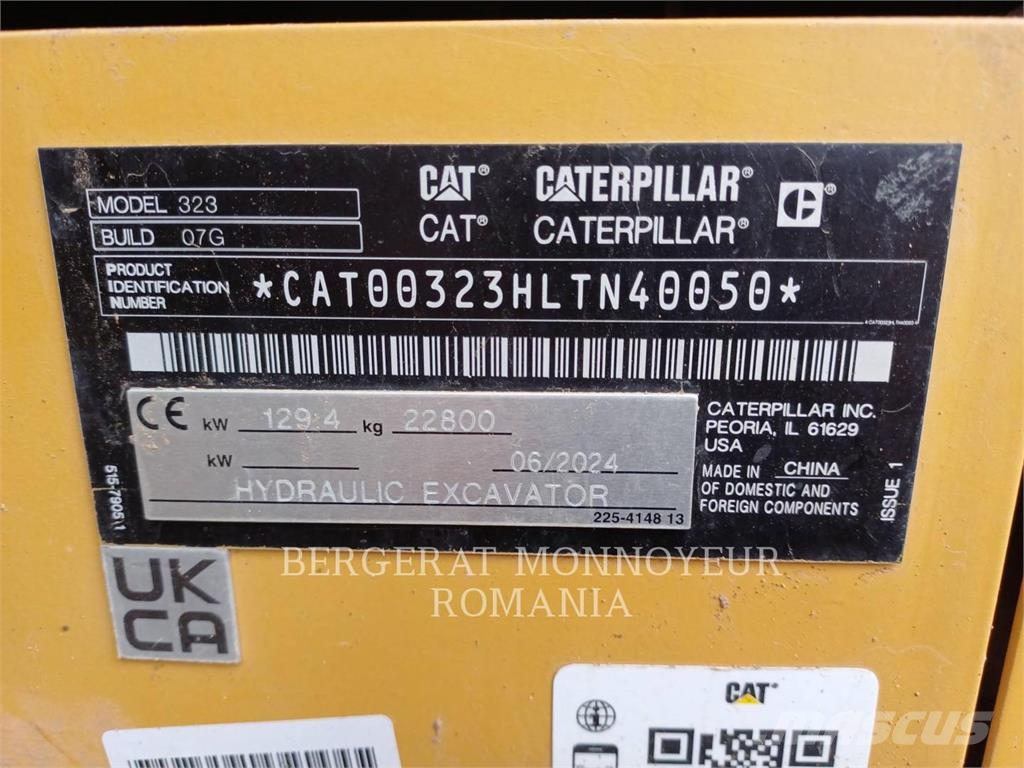 CAT 323-07 Rupsgraafmachines