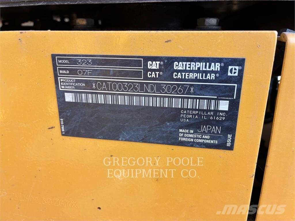 CAT 323-07 Escavadeiras de esteiras