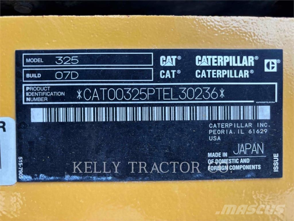 CAT 325 Lánctalpas kotrók