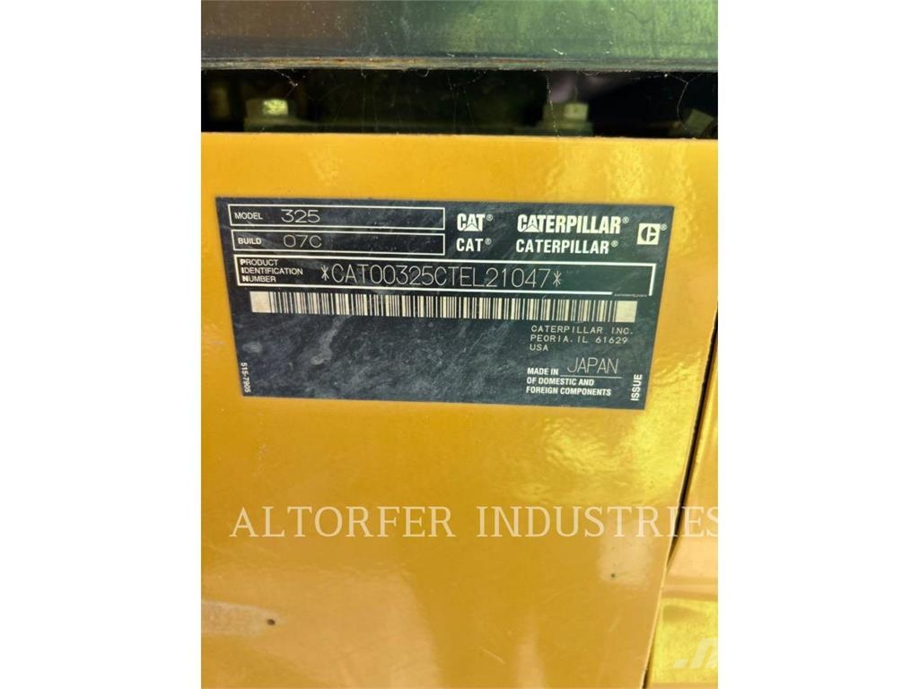 CAT 325-07 Lánctalpas kotrók