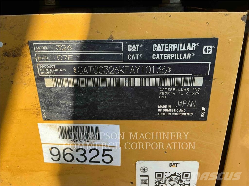 CAT 326 Bagri goseničarji